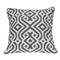 Pillows 20x20 Pillow Insert - 20" x 7" x 20" Traditional Gray and White Cotton Pillow Cover With Down Insert HomeRoots