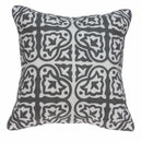 Pillows 20x20 Pillow Insert - 20" x 7" x 20" Traditional Gray and White Pillow Cover With Down Insert HomeRoots