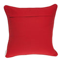 Pillows 20x20 Pillow Insert - 20" x 7" x 20" Transitional Red and White Cotton Pillow Cover With Down Insert HomeRoots