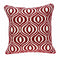 Pillows 20x20 Pillow Insert - 20" x 7" x 20" Transitional Red and White Pillow Cover With Down Insert HomeRoots