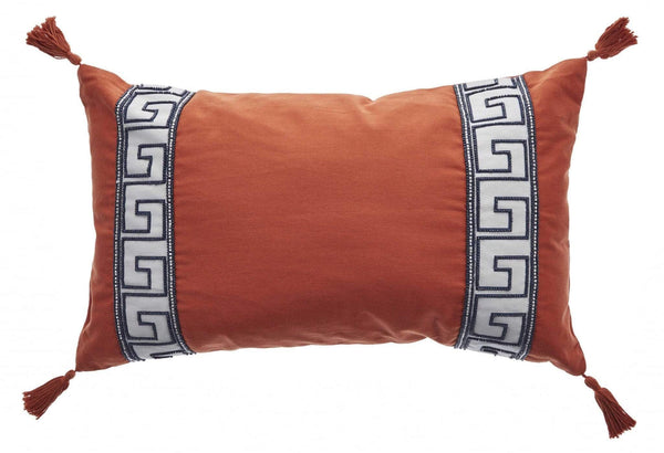 Pillows Accent Pillows - 12" x 20" Tangerine Pillow HomeRoots