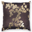 Pillows Accent Pillows - 18" x 18" Polyester Chocolate Pillow HomeRoots