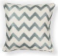 Pillows Accent Pillows - 18" x 18" Polyester Ivory/Lt.Blue Pillow HomeRoots