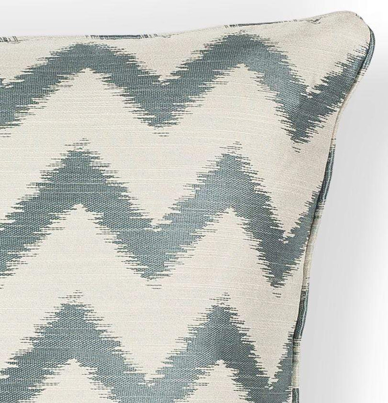 Pillows Accent Pillows - 18" x 18" Polyester Ivory/Lt.Blue Pillow HomeRoots