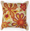 Pillows Accent Pillows 18" x 18" Polyester Ivory/Red Pillow 3378 HomeRoots