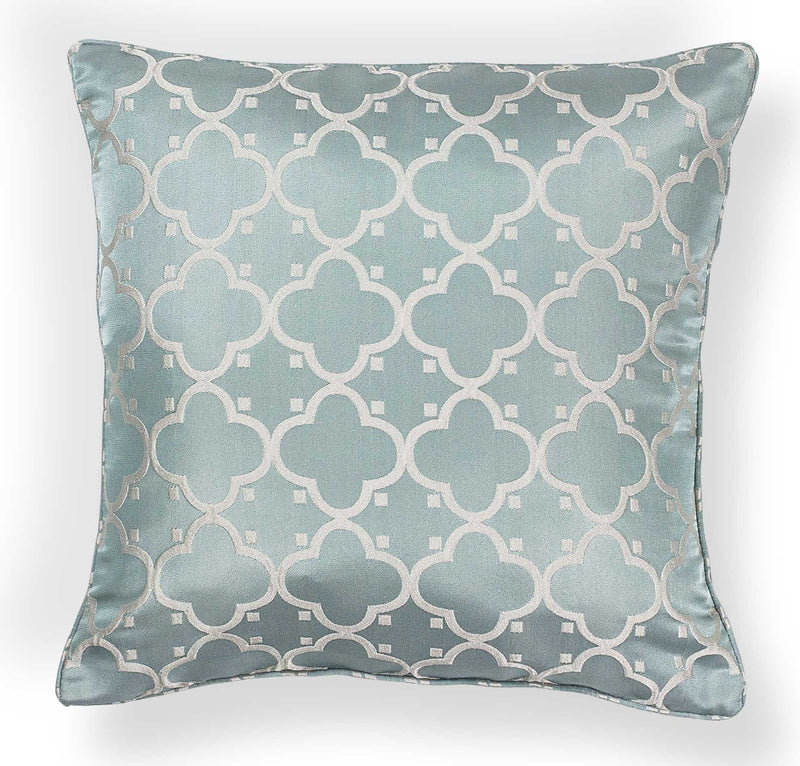 Pillows Accent Pillows - 18" x 18" Polyester Lt.Blue Pillow HomeRoots