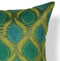 Pillows Accent Pillows - 18" x 18" Polyester Teal/Green Pillow HomeRoots