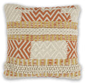 Pillows Accent Pillows 18" x 18" Wool Ivory Pillow 3338 HomeRoots