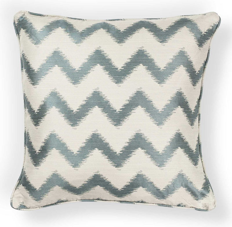 Pillows Accent Pillows - 20" x 20" Polyester Ivory/Lt.Blue Pillow HomeRoots