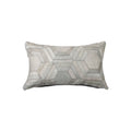 Pillows Best Pillow - 12" x 20" x 5" Gray Cowhide Hexagon - Pillow HomeRoots