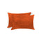 Pillows Best Pillow - 12" x 20" x 5" Orange, Cowhide - Pillow 2-Pack HomeRoots