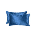 Pillows Best Pillow - 12" x 20" x 5" Sky Blue Cowhide - Pillow 2-Pack HomeRoots