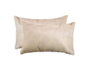 Pillows Best Pillow - 12" x 20" x 5" Tan, Cowhide - Pillow 2-Pack HomeRoots