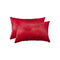 Pillows Best Pillow - 12" x 20" x 5" Wine, Cowhide - Pillow 2-Pack HomeRoots