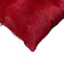 Pillows Best Pillow - 12" x 20" x 5" Wine Cowhide - Pillow HomeRoots