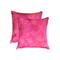 Pillows Best Pillow - 18" x 18" x 5" Fuchsia, Cowhide - Pillow 2 Pack HomeRoots