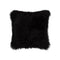 Pillows Black Pillows - 18" x 18" x 5" Black Sheepskin - Pillow HomeRoots