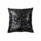 Pillows Black Pillows - 18" x 18" x 5" Silver And Black Quattro - Pillow HomeRoots