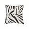 Pillows Black Pillows - 18" x 18" x 5" Zebra Black On White Quattro - Pillow HomeRoots