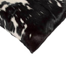 Pillows Black Throw Pillows - 12" x 20" x 5" Black And White, Cowhide - Pillow 2-Pack HomeRoots