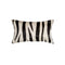 Pillows Black Throw Pillows - 12" x 20" x 5" Zebra Black On Off White Cowhide - Pillow HomeRoots