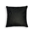 Pillows Black Throw Pillows - 16" x 16" x 5" Black, Cowhide Leather - Pillow HomeRoots