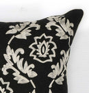 Pillows Black Throw Pillows - 18" x 18" Cotton Black/White Pillow HomeRoots