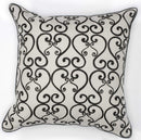 Pillows Black Throw Pillows - 18" x 18" Cotton White/Black Pillow HomeRoots