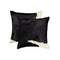 Pillows Black Throw Pillows - 18" x 18" x 5" Black And White - Pillow 2-Pack HomeRoots