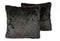 Pillows Black Throw Pillows - 18" x 18" x 5" - Black, Faux Fur - Pillow 2-Pack HomeRoots