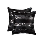 Pillows Black Throw Pillows - 18" x 18" x 5" Gold And Black - Pillow 2-Pack HomeRoots