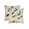 Pillows Black Throw Pillows - 18" x 18" x 5" White And Black Cowhide - Pillow 2-Pack HomeRoots