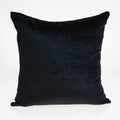 Black Throw Pillows - 18" x 7" x 18" Transitional Black Solid Pillow Cover With Poly Insert