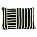 Pillows Black Throw Pillows - 20" x 0.5" x 12" Transitional Black Cotton Pillow Cover HomeRoots