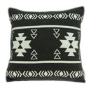 Pillows Black Throw Pillows - 20" x 0.5" x 20" Southwest Black Pillow Cover HomeRoots