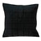 Pillows Black Throw Pillows - 20" x 0.5" x 20" Transitional Black Solid Quilted Pillow Cover HomeRoots