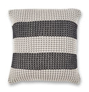 Pillows Black Throw Pillows - 20" x 20" Cotton Grey/Black Pillow HomeRoots