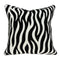 Pillows Black Throw Pillows - 20" x 7" x 20" Transitional Black and White Zebra Pillow Cover With Poly Insert HomeRoots
