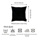 Pillows Black Throw Pillows - 20"x20" Black Honey Decorative Throw Pillow Cover (2 pcs in set) HomeRoots