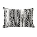 Pillows Black Throw Pillows - Tribal Stripe Lumbar Pillow HomeRoots