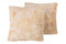 Pillows Body Pillow - 18" x 18" x 5" Beige, Faux Fur - Pillow 2-Pack HomeRoots