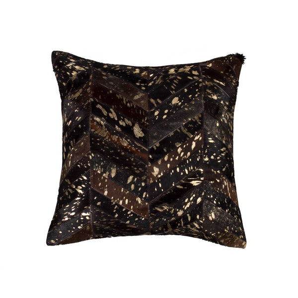 Pillows Body Pillow - 18" x 18" x 5" Chocolate & Gold - Pillow HomeRoots