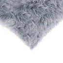 Pillows Body Pillow - 18" x 18" x 5" Grey, Faux Fur - Pillow 2-Pack HomeRoots