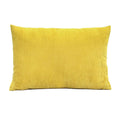 Pillows Body Pillow - 20" X 5.5" X 14" Yellow Polyester Corduroy Lumbar Pillow HomeRoots