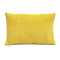 Pillows Body Pillow - 20" X 5.5" X 14" Yellow Polyester Corduroy Lumbar Pillow HomeRoots