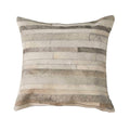 Pillows Body Pillow - 22" x 22" x 5" Grey, Large Madrid, Cowhide - Pillow HomeRoots