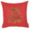 Pillows Body Pillow Covers - 18"x 18" Red Happy Square Quote Printed Decorative Throw Pillow Cover Pillowcase HomeRoots