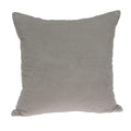 Pillows Body Pillow Covers - 18" x 7" x 18" Transitional Gray Solid Pillow Cover With Poly Insert HomeRoots