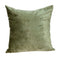 Pillows Body Pillow Covers - 18" x 7" x 18" Transitional Olive Solid Pillow Cover With Poly Insert HomeRoots