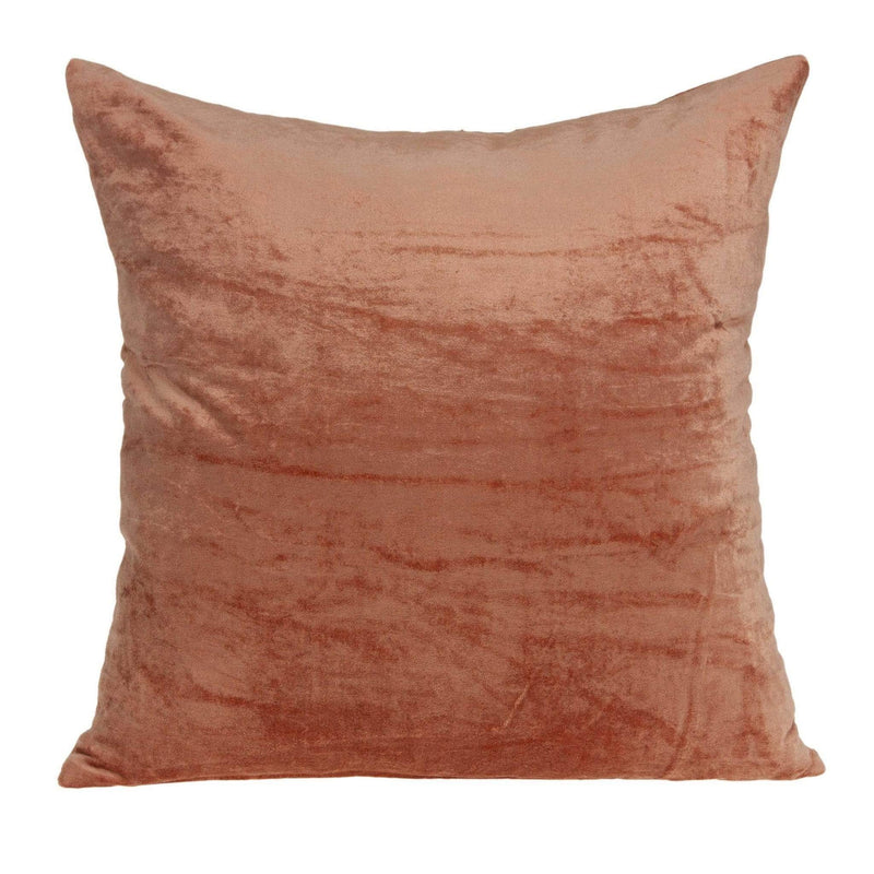 Pillows Body Pillow Covers - 18" x 7" x 18" Transitional Orange Solid Pillow Cover With Poly Insert HomeRoots